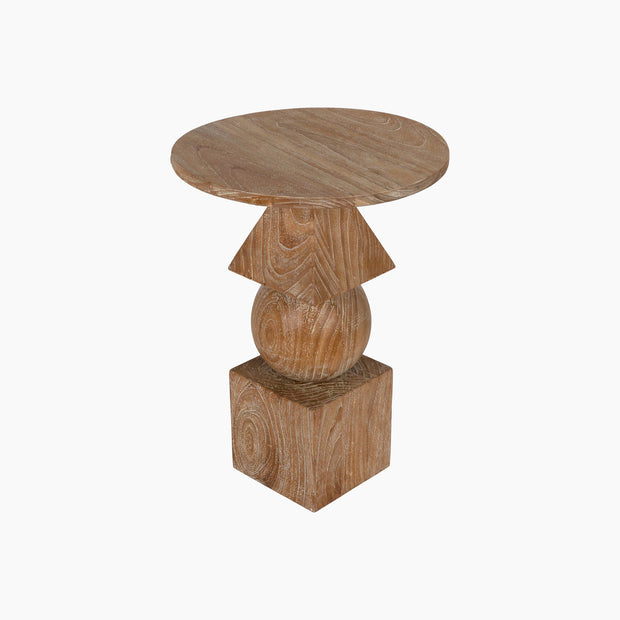 Maya Side Table, Distressed Mindi