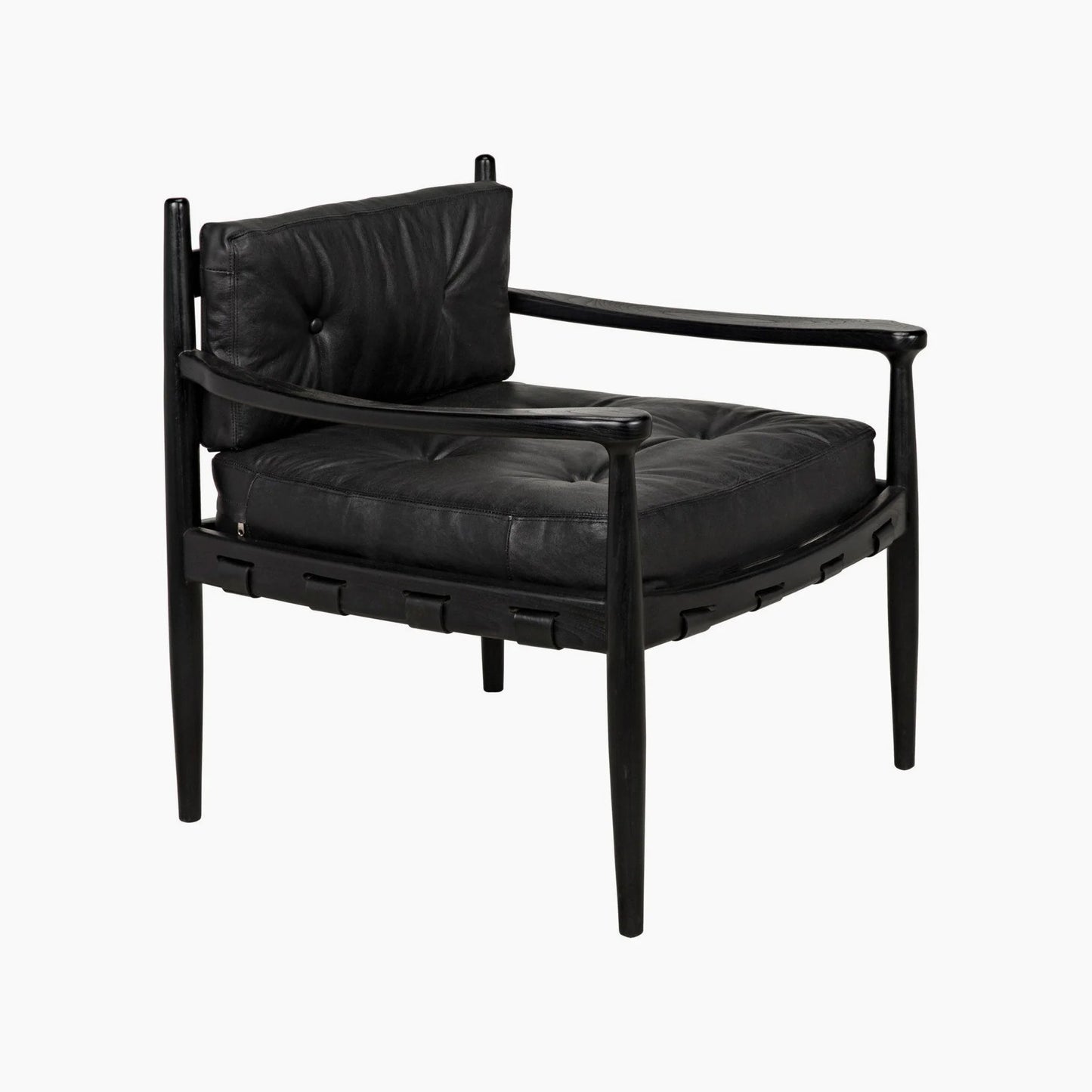 Myla Lounge Chair, Charcoal Black