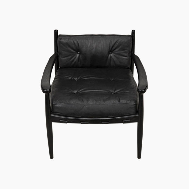 Myla Lounge Chair, Charcoal Black