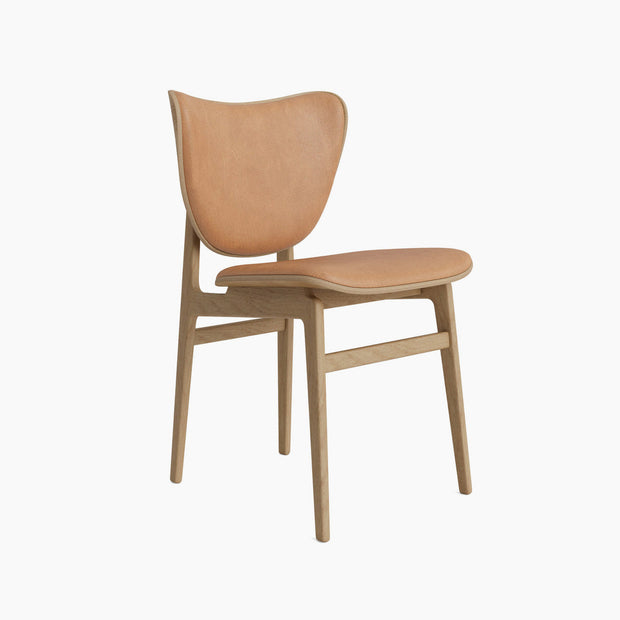 Elephant Chair - Leather Front Upholstery - Natural Oak