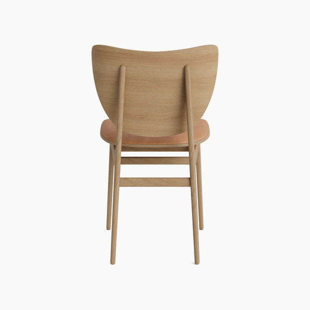 Elephant Chair - Leather Front Upholstery - Natural Oak