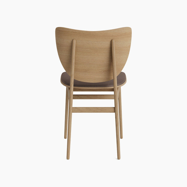 Elephant Chair - Leather Front Upholstery - Natural Oak
