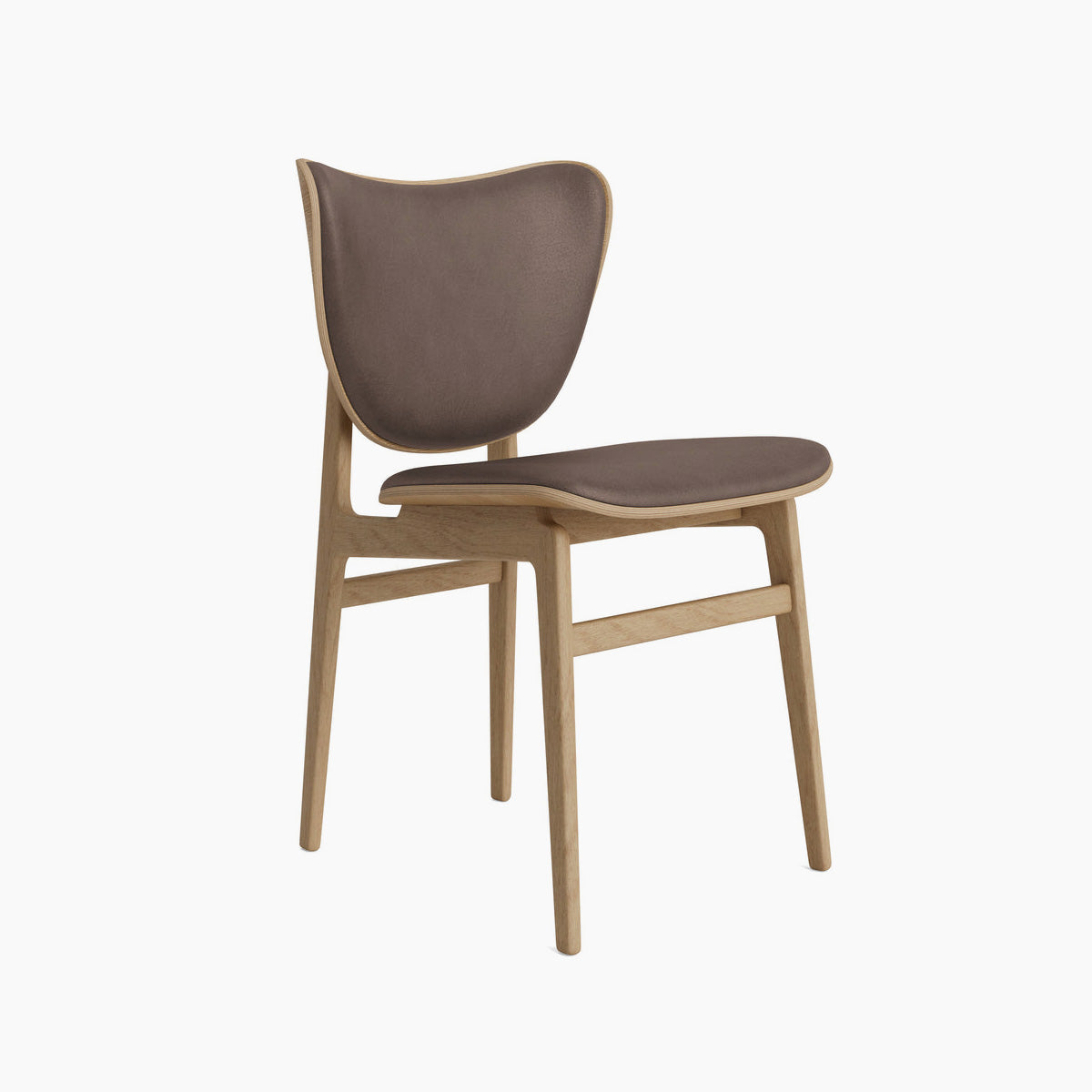 Elephant Chair - Leather Front Upholstery - Natural Oak