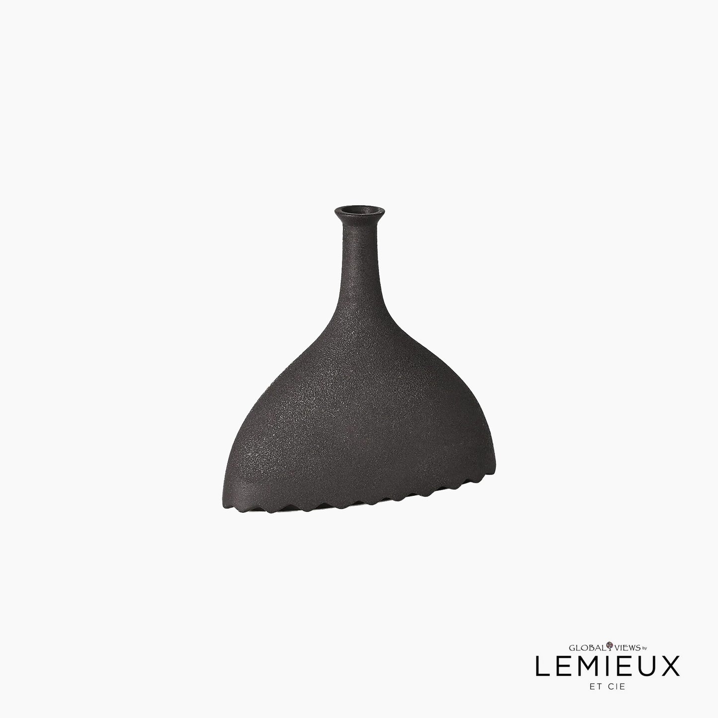 Lemieux Et Cie Noelle Geometric Vase-Black