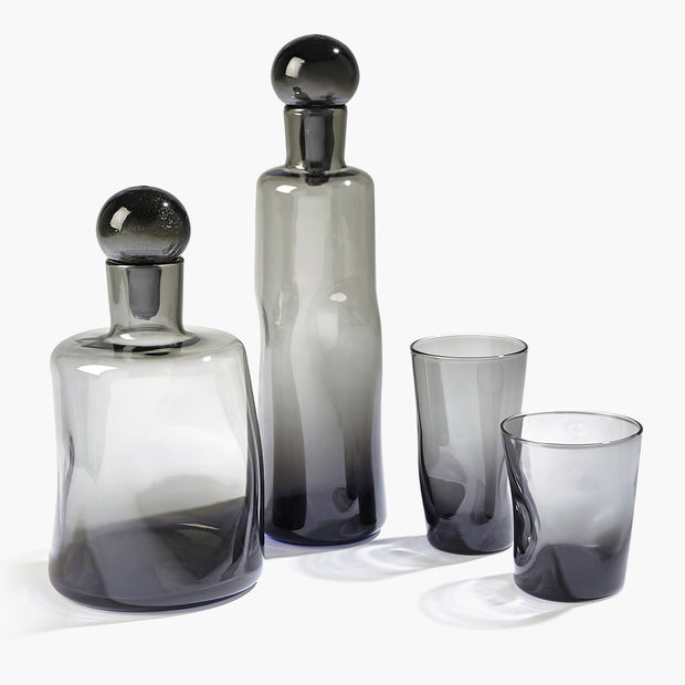 PINCHED HIGH BALL GLASS-GREY freeshipping - Forom