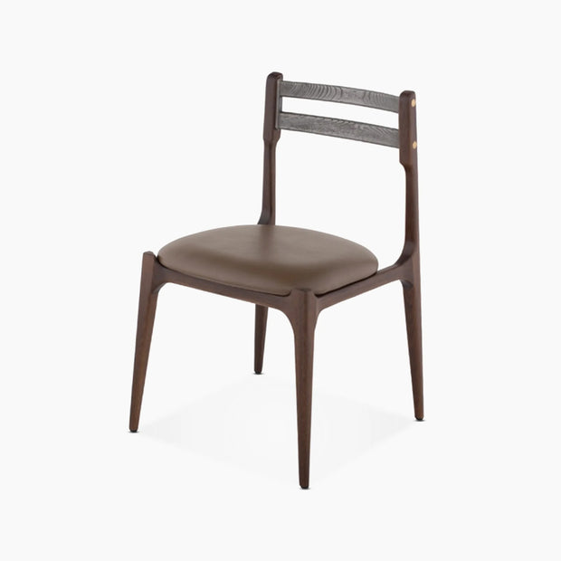Assembly Oak Leather Dining Chair