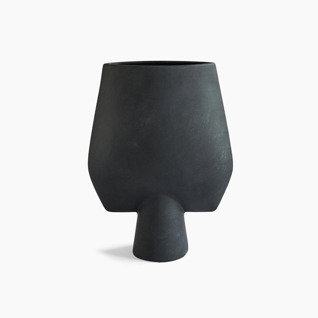 Sphere Vase Square -  Hexa - Black