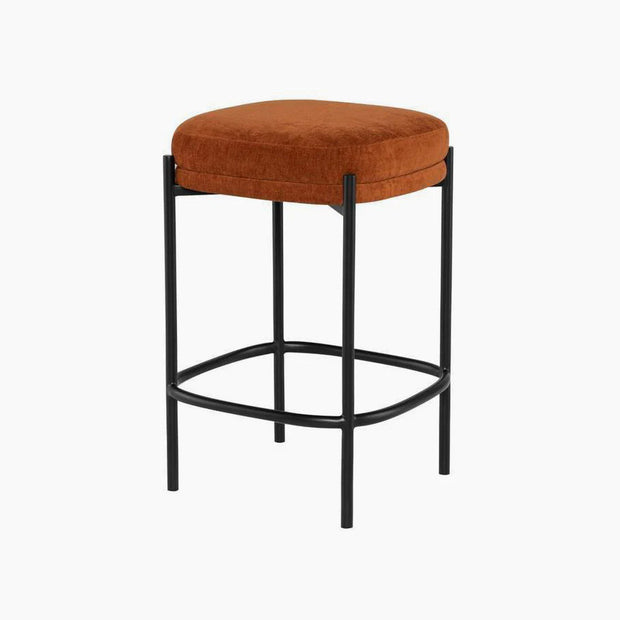 Inna Velour Bar or Counter Stool