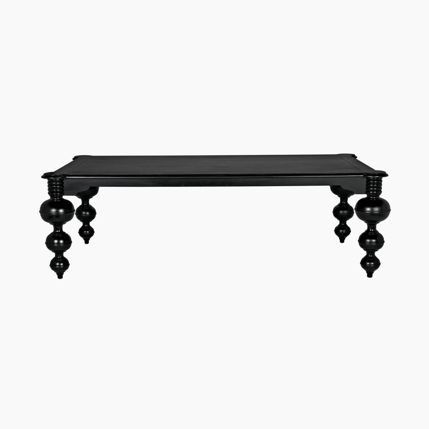 Valentina Dining Table, Hand Rubbed Black