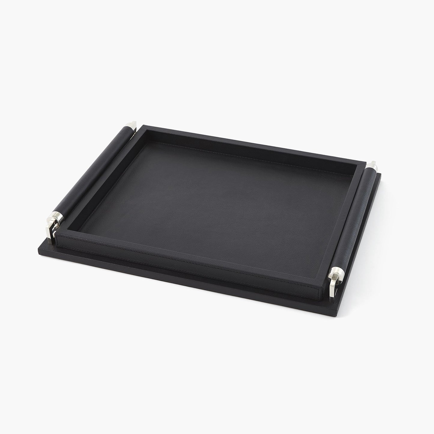 WRAPPED HANDLE TRAY LEATHER freeshipping - Forom