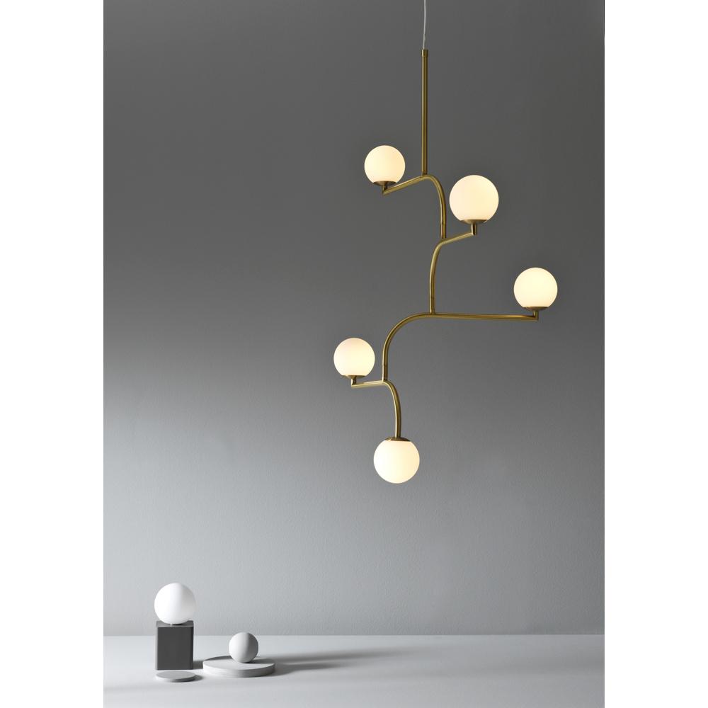 Ceiling lamp Mobil 100, brushed brass freeshipping - Forom