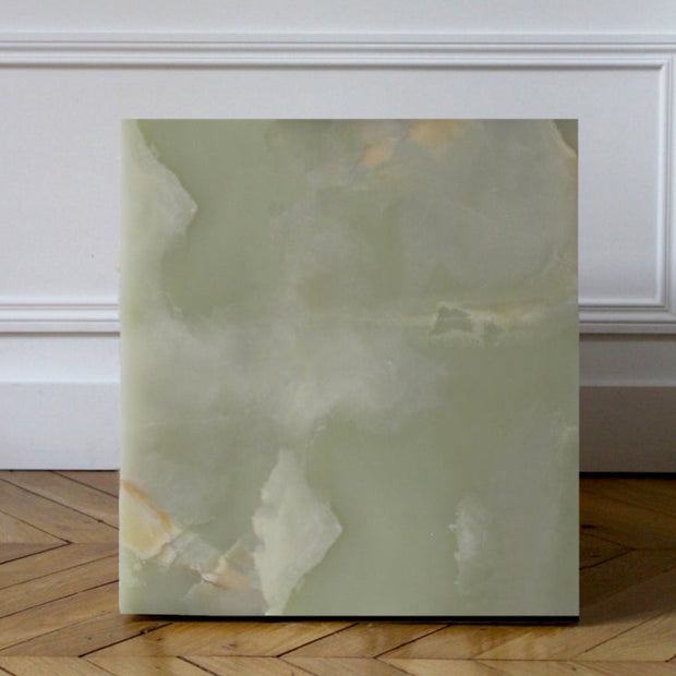 Green Onyx Cube Table