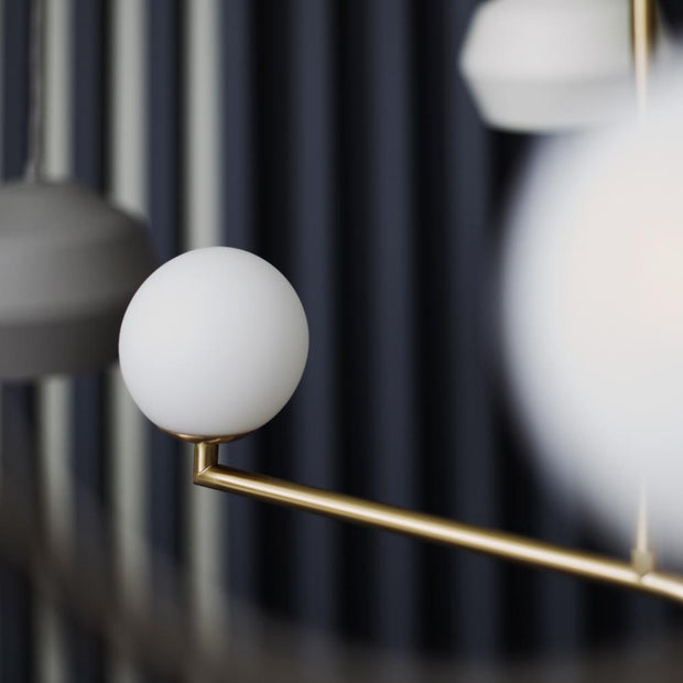 Ceiling lamp Mobil 70, brushed brass freeshipping - Forom