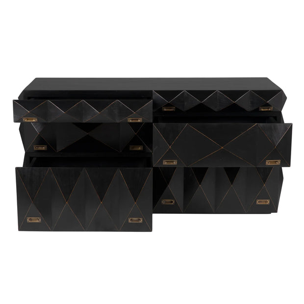 Allegra Dresser, Hand Rubbed Black