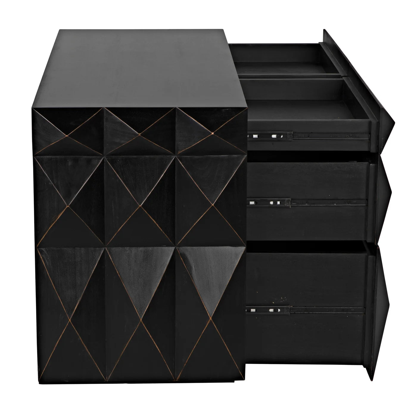 Allegra Dresser, Hand Rubbed Black