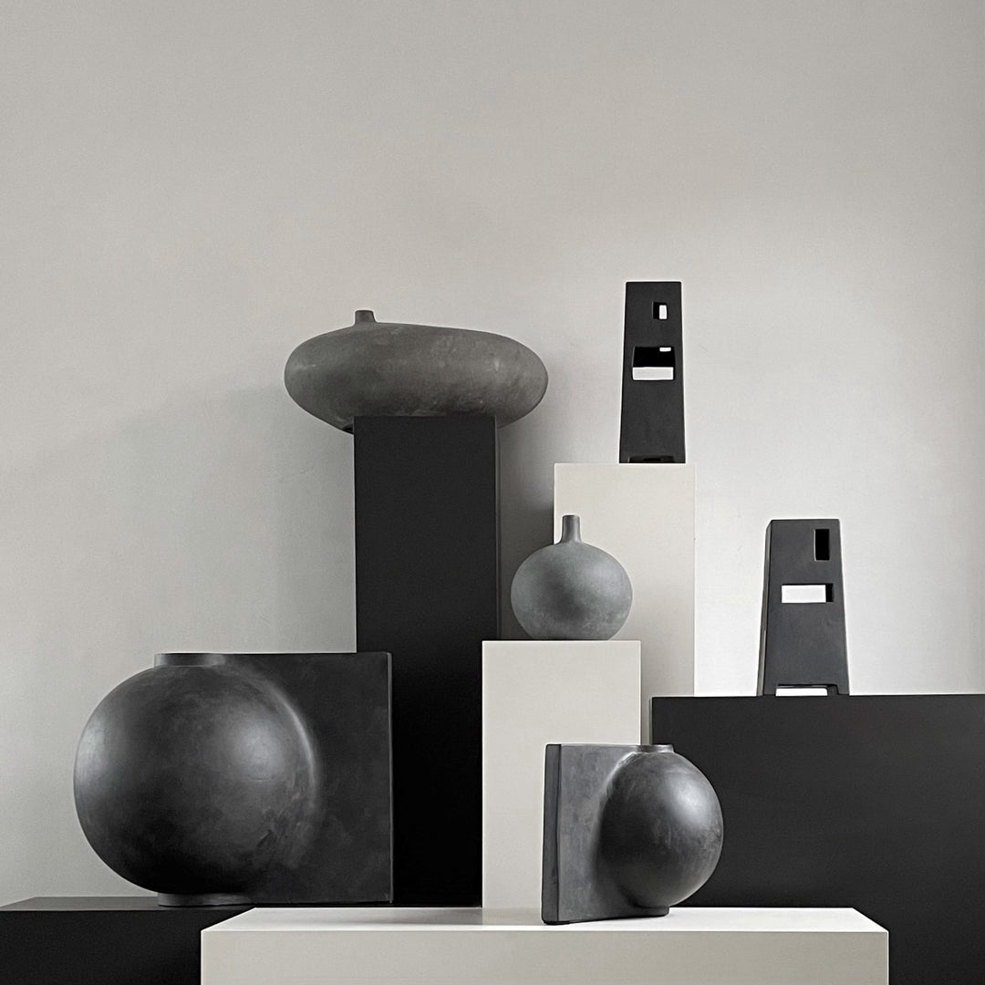 Offset Vase - Big - Coffee