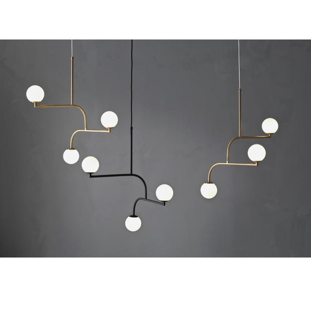 Ceiling lamp Mobil 70, brushed brass freeshipping - Forom
