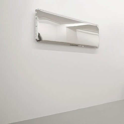 Stainless Steel Tafla Q2 Sculptural Wall Mirror